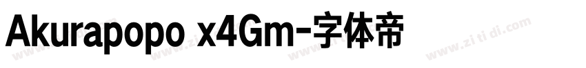 Akurapopo x4Gm字体转换